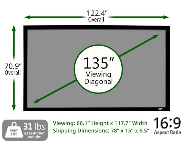 Màn chiếu 135-inch Elite Screens ER135DHD3