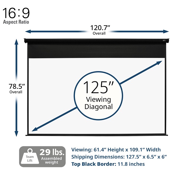 Màn chiếu điện 125-inch Elite Screens ELECTRIC125H