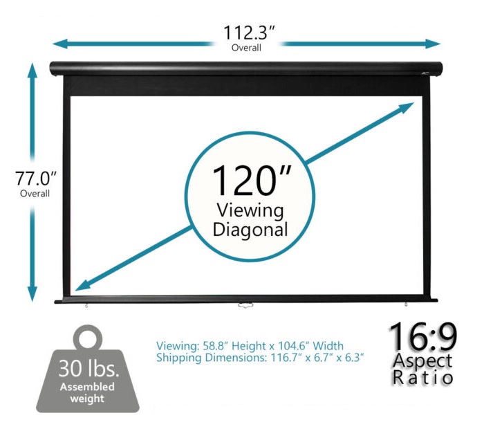 Màn chiếu điện 120-inch Elite Screens OMS120H-ELECTRIC