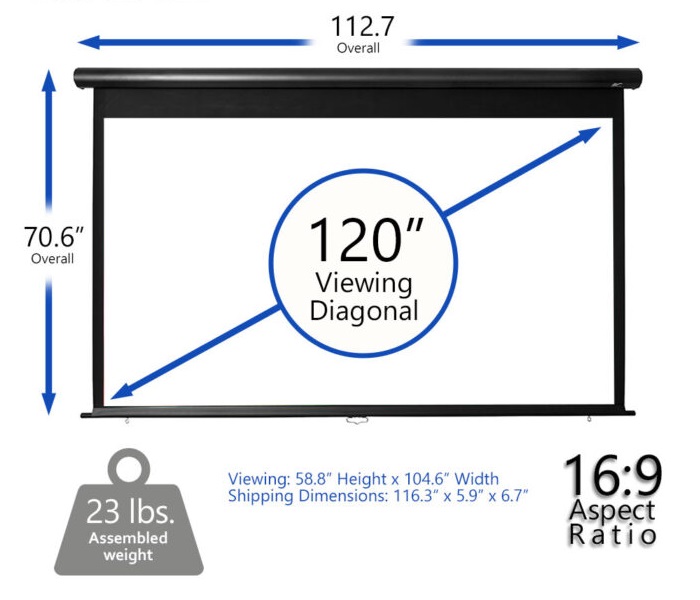 Màn chiếu 120-inch Elite Screens OMS120HM