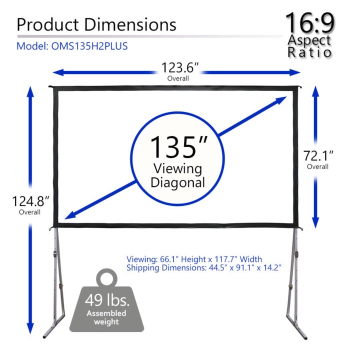 Màn chiếu 135-inch Elite Screens OMS135H2PLUS