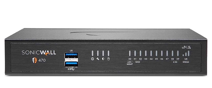 Thiết bị tường lửa SonicWall TZ470 Total Secure - Essential Edition (02-SSC-6792)