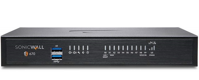 Thiết bị tường lửa SonicWall TZ670 (02-SSC-2837)