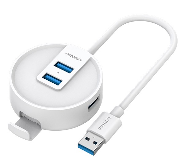 Hub chia 2in1 4 cổng USB3.0 PISEN NJ-HB05-A250