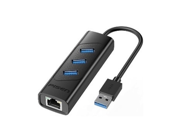 Hub chuyển đổi USB3.0 sang 3 cổng USB + LAN PISEN NJ-TC29