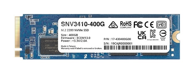 Ổ cứng SSD M.2 NVMe 400GB SYNOLOGY SNV3410-400G