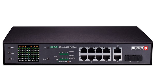 8-port Giga PoE switch Provision-ISR PoES-08120GCL+2Combo