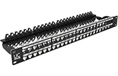 Cáp-phụ kiện Draka | 48-Port Unloaded Patch Panel Draka HDPPF0700BK