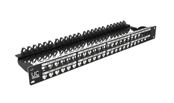 48-Port Unloaded Patch Panel Draka HDPPF0700BK