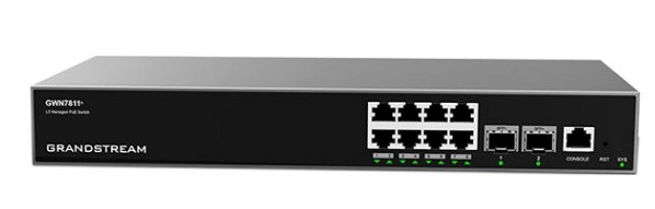 8-Port Gigabit + 2-Port 10Gigabit SFP+ Layer 3 Managed Switch Grandstream GWN7811