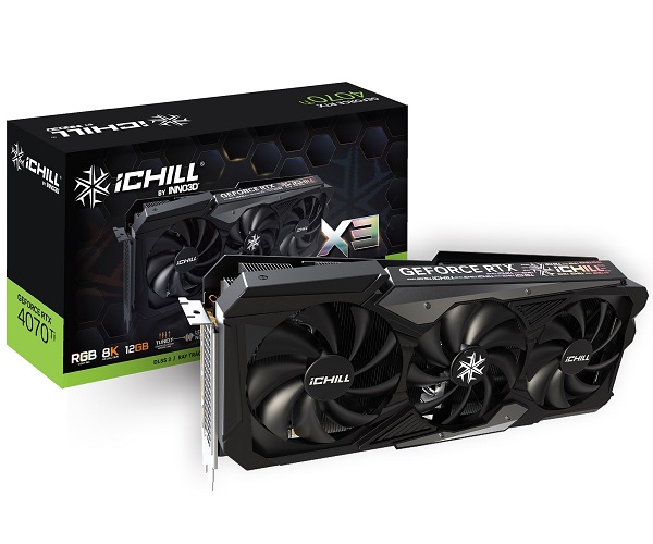 Graphics Card INNO3D GeForce RTX 4070 Ti iChill X3