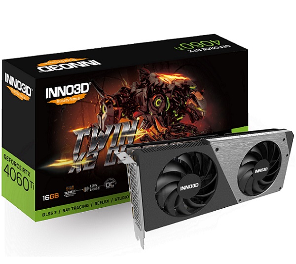 Graphics Card INNO3D GeForce RTX 4060 Ti 16GB Twin X2 OC