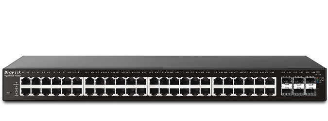 54-Port Gigabit L2+ Managed PoE Switch Draytek VigorSwitch P2540xs