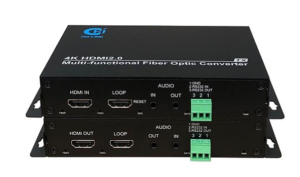 Bộ kéo dài HDMI quang HO-LINK HL-HDMI-4K60HZ-T/RL