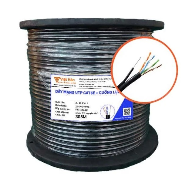 Cáp mạng CAT5E UTP 24AWG PE LS-DVH C52414-CLPE