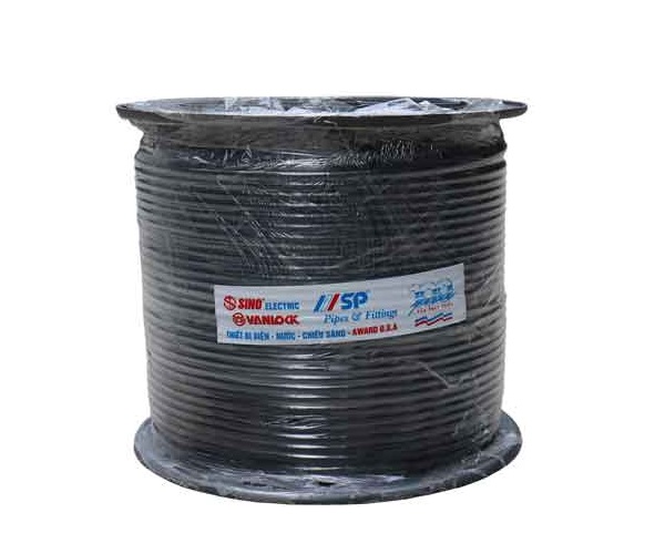 Cáp đồng trục RG6 (5C-FB) lõi CCS 80 sợi màu đen SINO RG6/5C-FB/CCS/80/SP