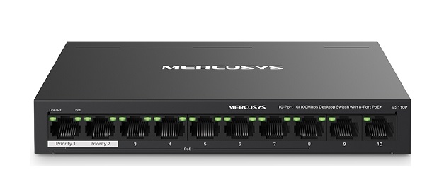 10-Port 10/100Mbps Desktop Switch MERCUSYS MS110P