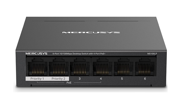 6-Port 10/100Mbps Desktop Switch MERCUSYS MS106LP