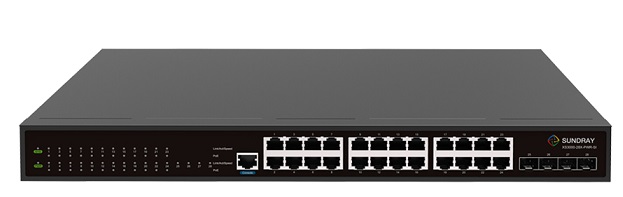 24-Port GE PoE + 4-Port 10G SFP Switch Sundray X-link XS3000-28X-PWR-SI