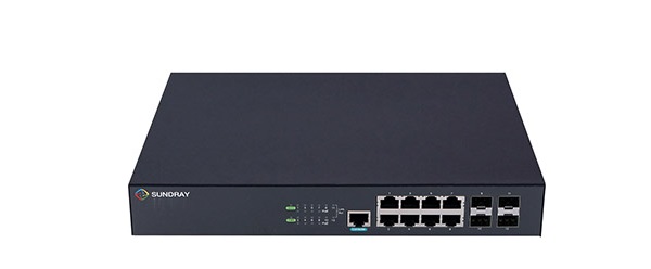 8-Port GE PoE + 4-Port Gigabit SFP Switch Sundray X-link XS3200-12P-PWR-LI