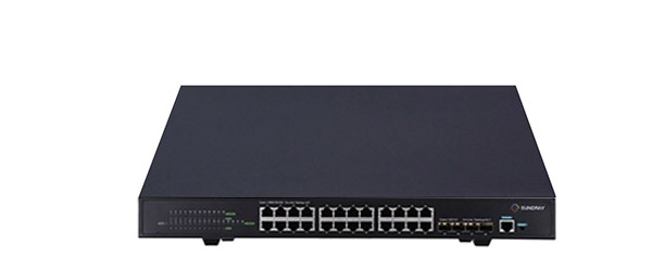 24-Port GE PoE + 4-Port 10G SFP Switch Sundray X-link XS3200-28X-PWR-LI