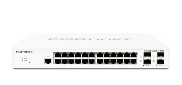 24 x GE RJ45 + 4 SFP ports FORTINET FortiSwitch FS-124E