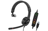 Tai nghe AXTEL | Tai nghe Headset AXTEL Voice UC40 mono USB-A (AXH-V40UCM)