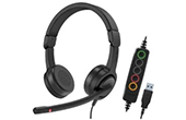 Tai nghe AXTEL | Tai nghe Headset AXTEL Voice UC40 stereo USB-A (AXH-V40UCD)