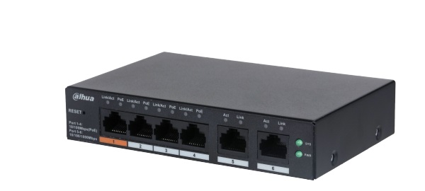 6-Port Cloud Managed Desktop Switch DAHUA DH-CS4006-4ET-60