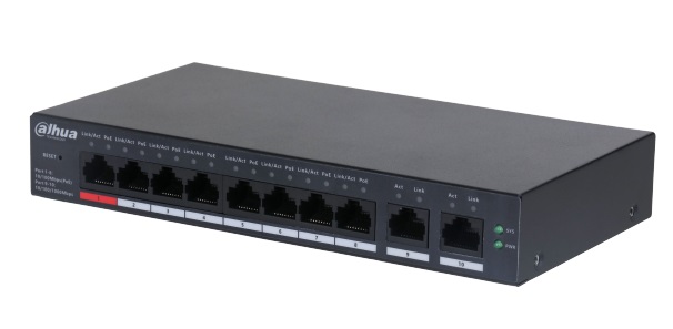 10-Port Cloud Managed Desktop Switch DAHUA DH-CS4010-8ET-110