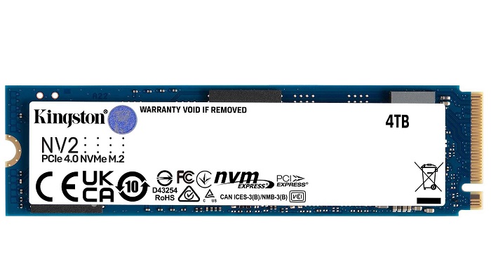 Ổ cứng SSD NV2 PCIe 4.0 NVMe 4TB KINGSTON SNV2S/4000G