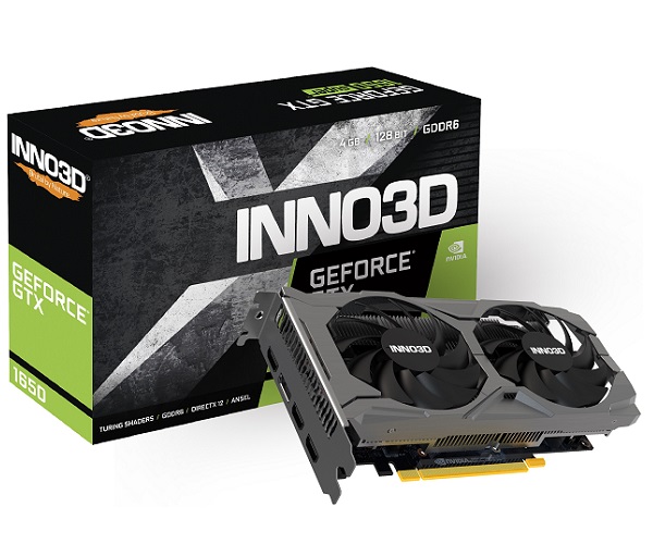 Graphics Card INNO3D GeForce RTX 1650 GDDR6 Twin X2 OC V3