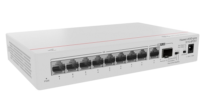 8-port Gigabit Ethernet + 1-port GE SFP Switch HUAWEI eKitEngine S110-8P2ST