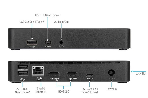 Bộ chuyển đổi USB-C Universal DV4K Docking Station TARGUS DOCK310USZ-50