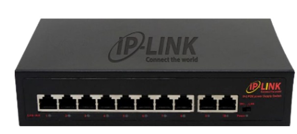 8-Port 10/100Mbps PoE + 2-Port GE Switch IP-LINK IPL-08POE-1G