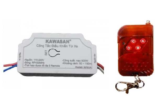 Công tắc điều khiển từ xa KAWA RF01A-RM01B