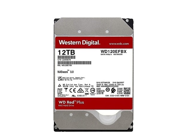 Ổ cứng HDD 12TB Western Red Plus WD120EFBX