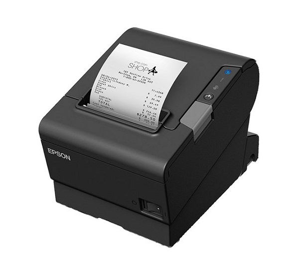 Máy in hóa đơn EPSON TM-T88VI (USB + LAN + RS232, Đen, Font VN)