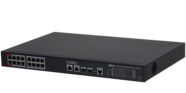 16-Port Gigabit Managed Desktop PoE Switch DAHUA DH-S4220-16GT-240