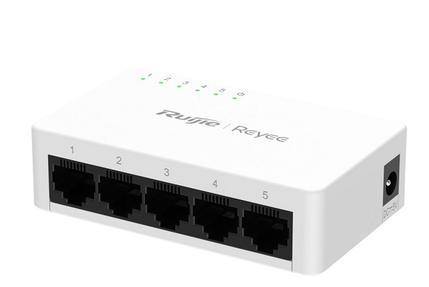 5-Port 10/100/1000Mbps Unmanaged Non-PoE Switch RUIJIE RG-ES05G-L