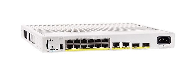 12-port Gigabit Ethernet PoE Switch Cisco C9200CX-12P-2X2G-E