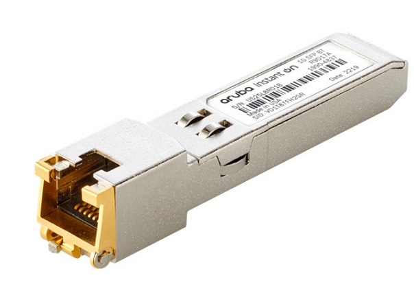 HPE Aruba Networking Instant On 1G SFP RJ45 T 100m Cat5e Transceiver (R9D17A)