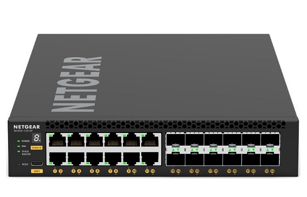 12x10G/Multi-Gig and 12xSFP+ Managed Switch NETGEAR M4350-12X12F (XSM4324)