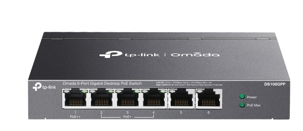 Omada 6-Port Gigabit Unmanaged Desktop Switch TP-LINK DS106GPP