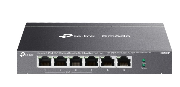 Omada 6-Port 10/100Mbps Unmanaged Desktop Switch TP-LINK DS106P