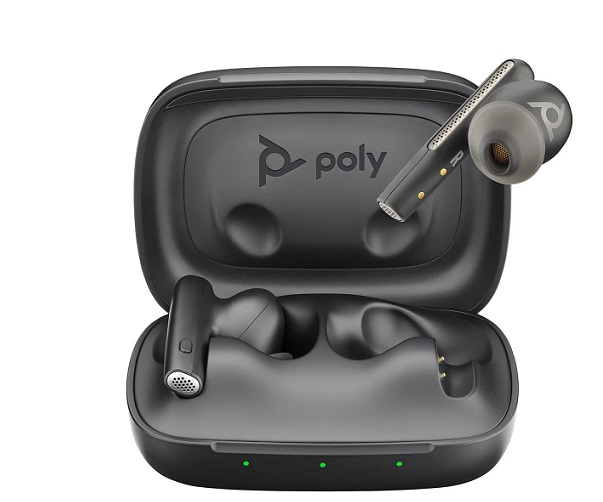 Poly Voyager Free 60 UC Black Earbuds +BT700 USB-C Adapter +Basic Charge Case (7Y8M0AA)