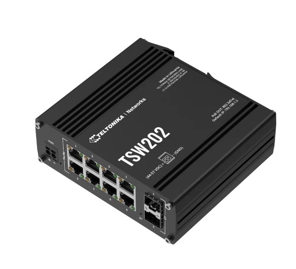 8-port Managed PoE Ethernet Switch Teltonika TSW202