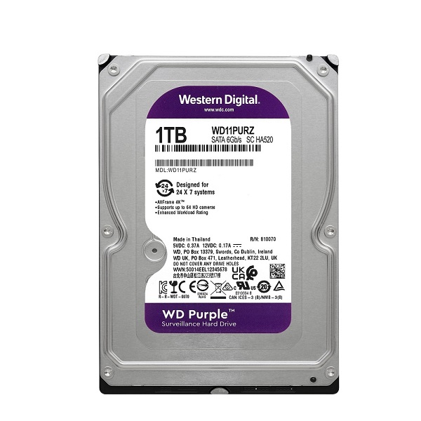 Ổ cứng chuyên dụng 1TB WESTERN PURPLE WD11PURZ