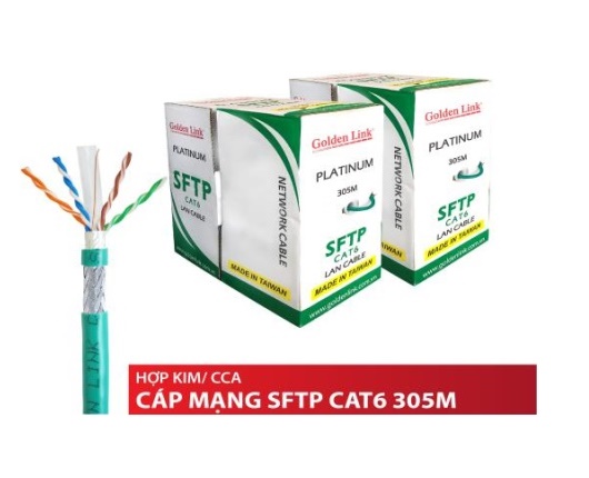 Cáp mạng Golden Link PLATINUM CAT.6 SFTP TW1104-1 (thùng trắng xanh)