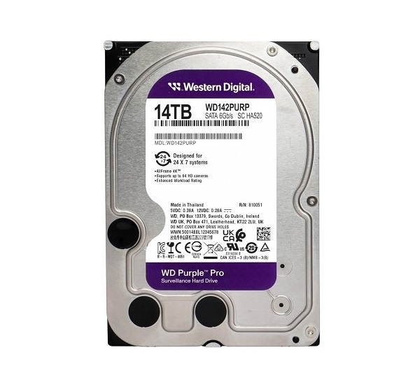 Ổ cứng chuyên dụng 14TB WESTERN PURPLE WD142PURP